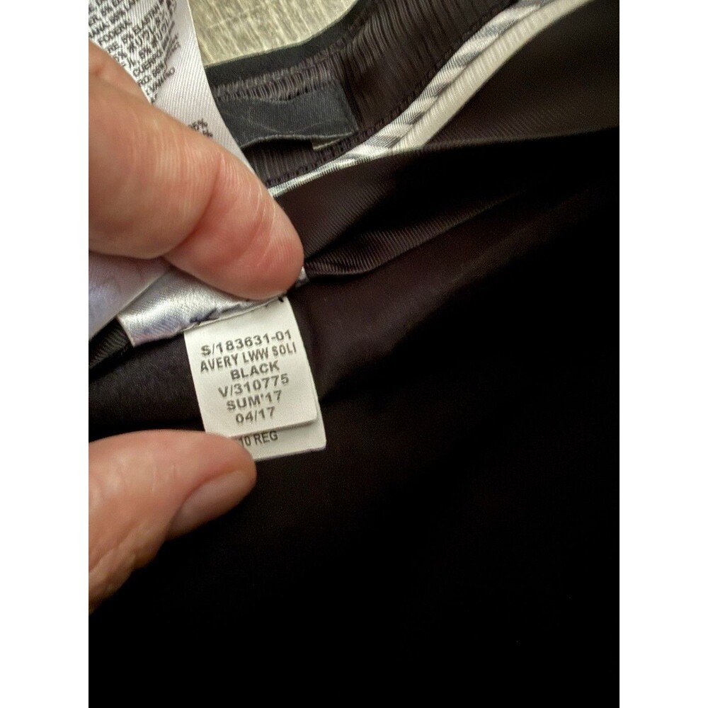Banana Republic Avery-Fit Black Wool Blend Crop Fit Pant Trousers Women 10x26 - Picture 8 of 9